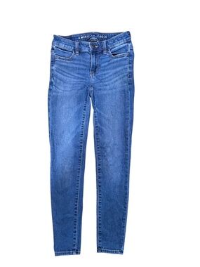 American Eagle Jegging Jeans Next Level Stretch Size 000 Short Back Flap Pockets